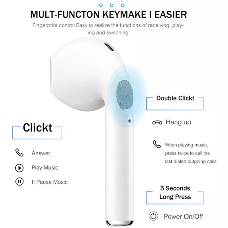 Tai Nghe Bluetooth Không Dây Yajief I12 / I11 Tws5.0 Với Hộp Sạc Chất Lượng Cao