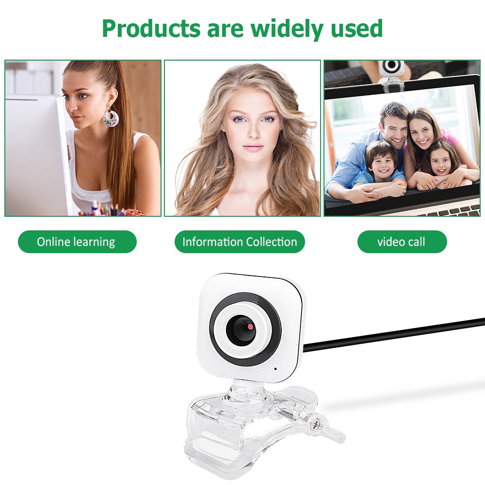 Webcam Usb Hd 640x480 Usb 2.0 12 Megapixel Hd Gắn Micro 4k Hd Cho Máy Tính | BigBuy360 - bigbuy360.vn