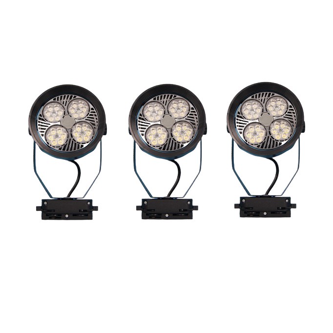 Bộ 3 đèn rọi ray mắt trâu 24w, đèn trang trí giá tốt.