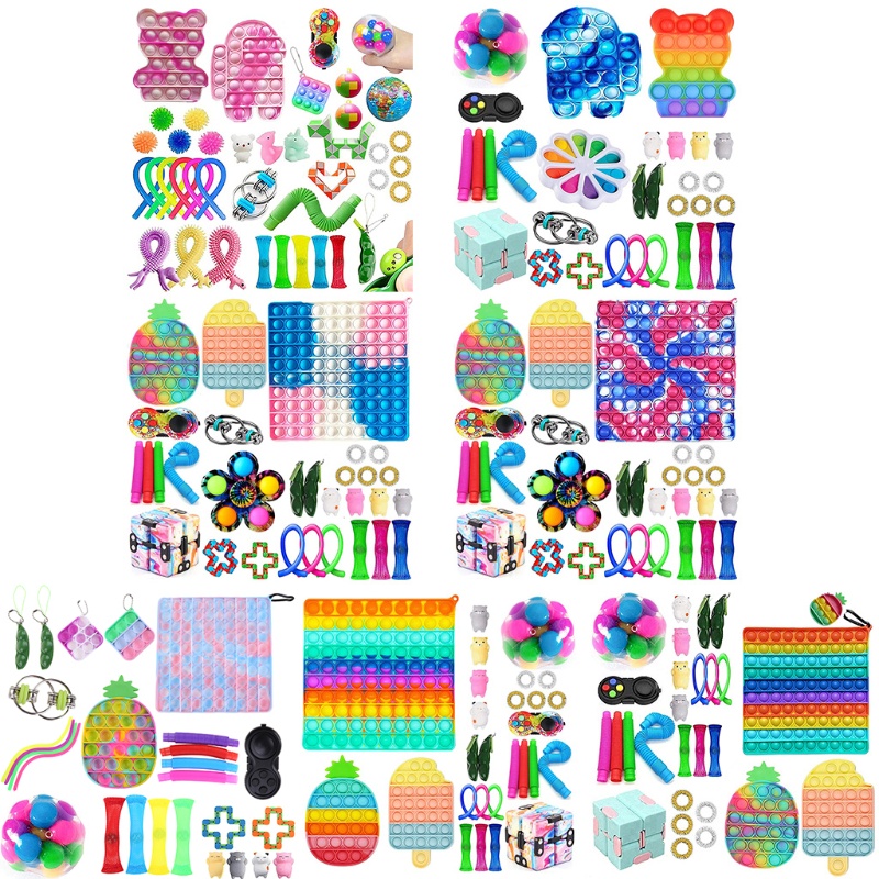 1 Bộ Đồ Chơi Xoay Bằng Nhựa Nhiều Màu Giúp Giảm Căng Thẳng