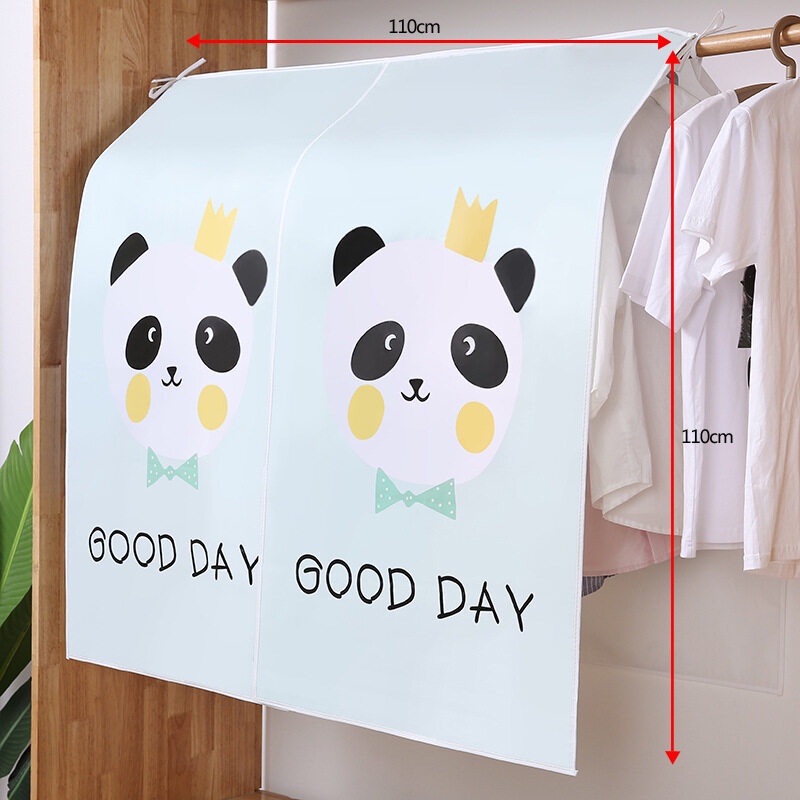 Túi nhựa MENGNI chất liệu peva dày và trong suốt chống bụi không thấm nước dành cho quần áo