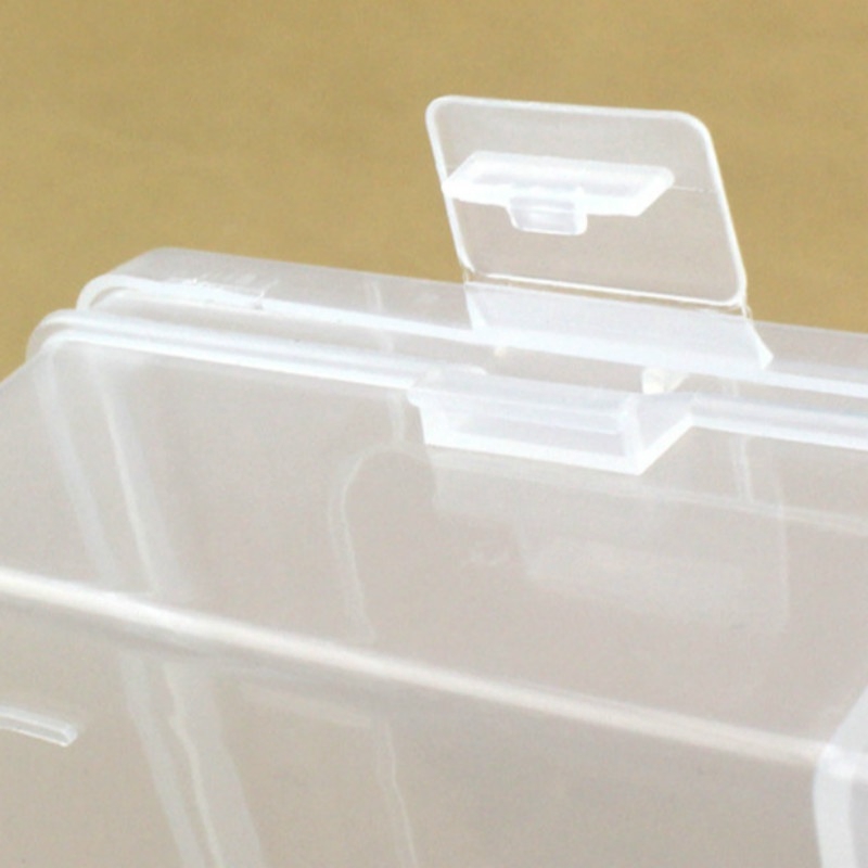 Hộp Nhựa Trong Suốt 14 Ngăn Đựng Trang Sức Tiện Dụng