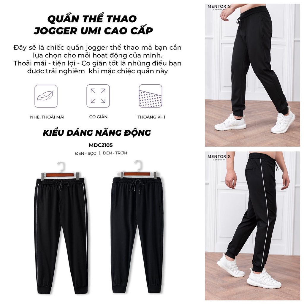 Quần jogger nam umi Guzado,chất nỉ thể thao cao cấp,mềm mịn,không bai xù,phong cách thể thao khỏe khoắn MDN2110