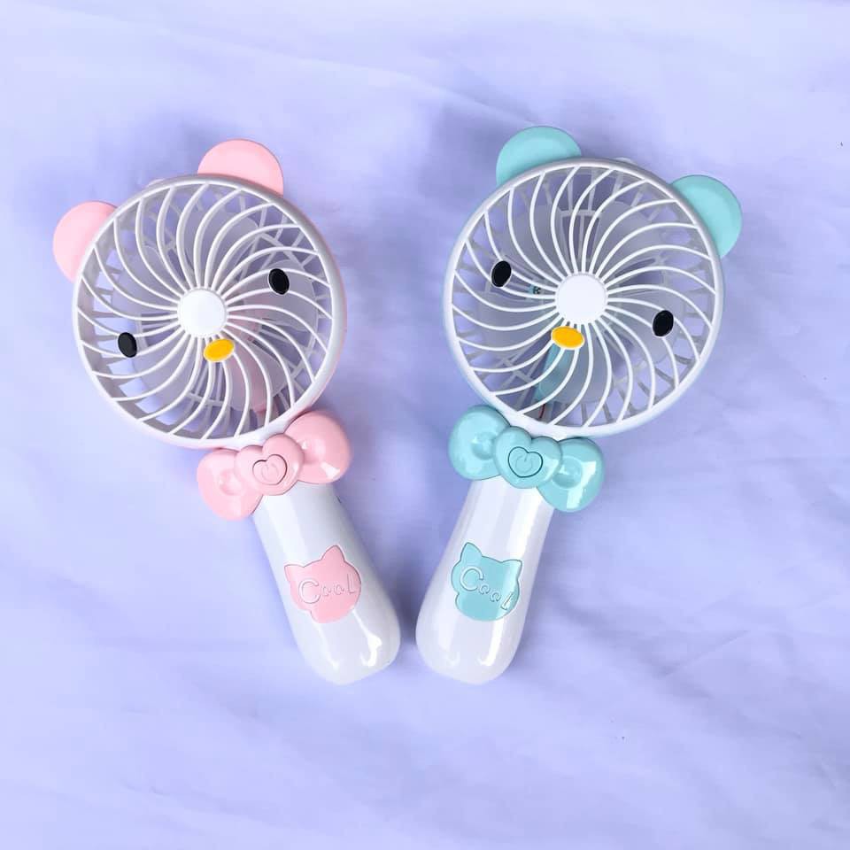 QUẠT KITTY MINI FAN CẦM TAY TÍCH ĐIỆN