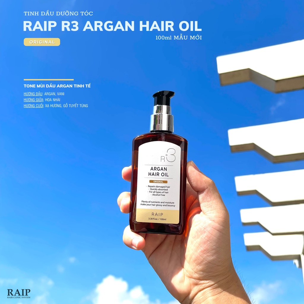 Dầu Dưỡng Tóc Raip R3 Argan Hair Oil Elegance (100ml)