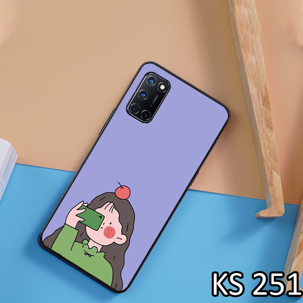 Ốp lưng Oppo A54 (4G/5G) - Oppo A55 (4G/5G) - Oppo A74 (4G/5G) - Oppo A76 in hình bé gái siêu xinh,  dễ thương