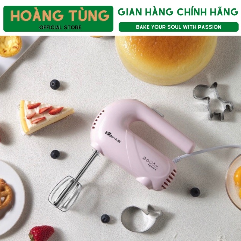 Máy đánh trứng cầm tay 5 tốc độ Bear - Máy khỏe- bảo hành chính hãng