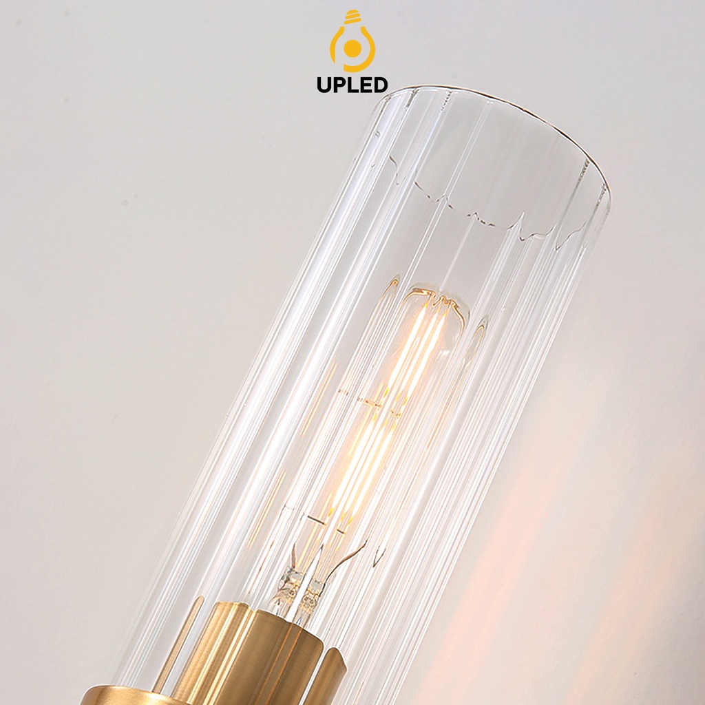 Đèn ngủ Treo Tường chao dài Upled Decor Nội Thất trong nhà mạ vàng Cao Cấp
