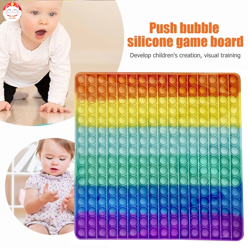 Đồ chơi pop it bóp bong bóng giải trí giảm căng thẳng hiệu quả cho người lớn trẻ em kích thước lớn 20cm 30cm