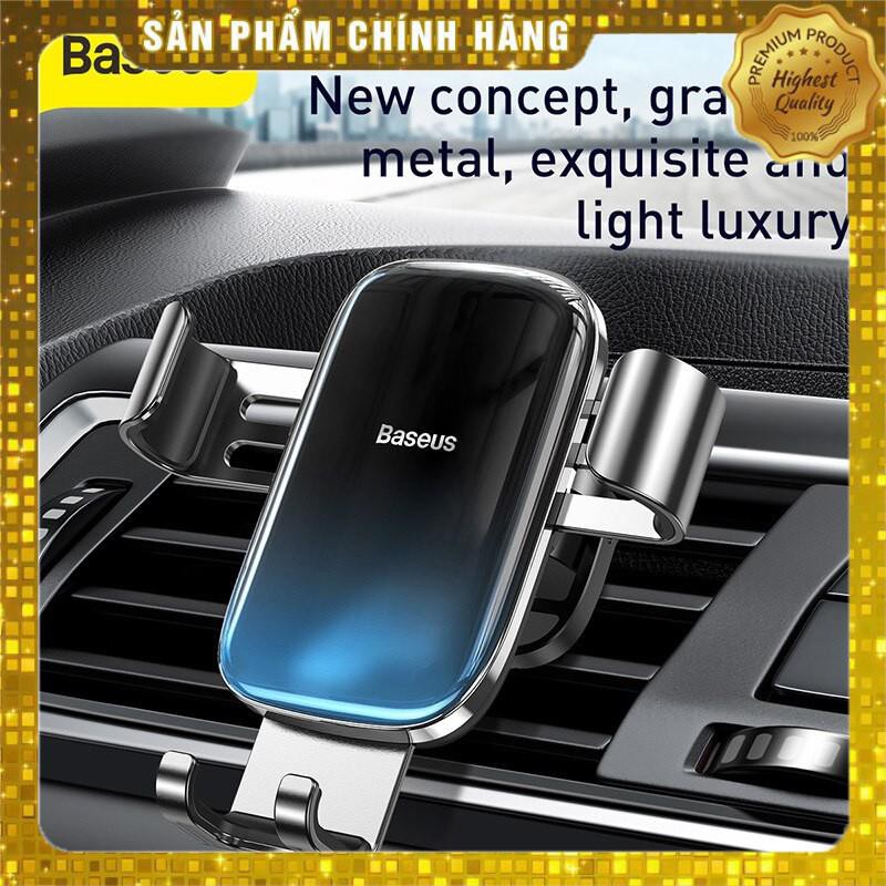 Giá đỡ điện thoại phiên bản kẹp khe cửa gió điều hòa auto lock / unlock đổi màu gradient chính hãng Baseus Glaze