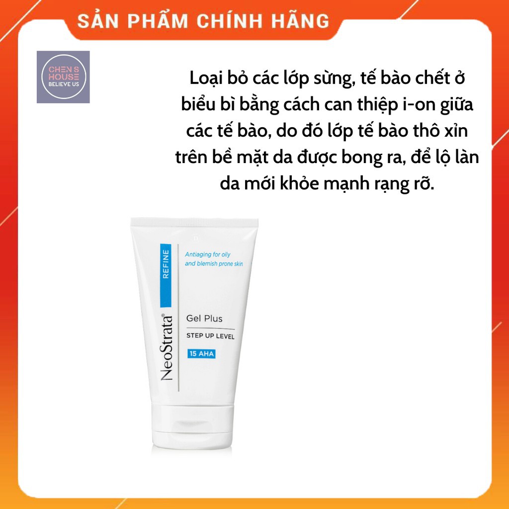 Gel tẩy da chết, tái tạo da Neostrata Gel Plus Step up Level 15 AHA 125ml