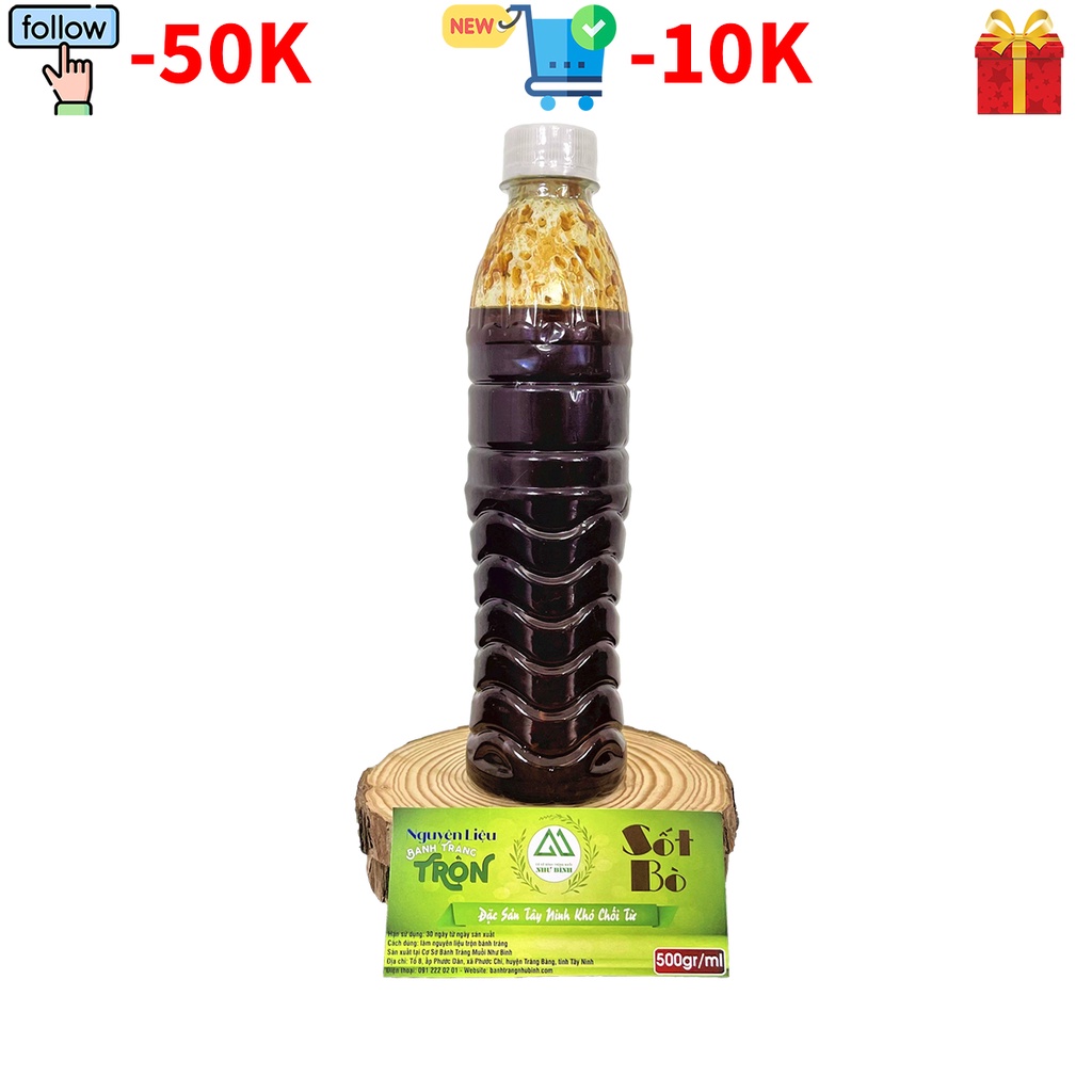 Nước Sốt Bò Như Bình (500ml) Dùng Làm Nguyên Liệu Bánh Tráng Trộn Thơm Ngon Đậm Vị BÁN BAO ĐẮT HÀNG