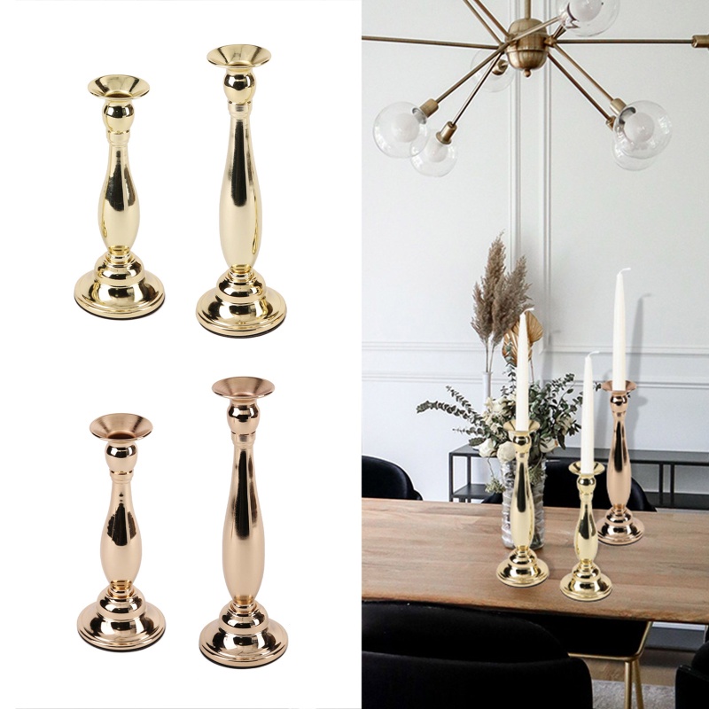 Giá Đỡ Nến Bằng Kim Loại Phong Cách La Mã Châu Âu Cổ Điển Trang Trí Bàn Tiệc Cưới Tại Nhà
