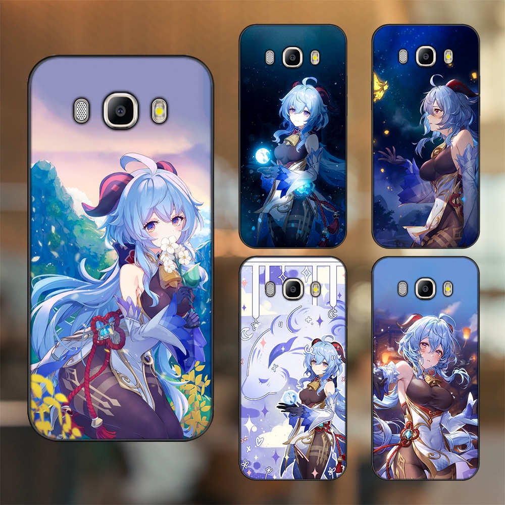 Ốp lưng Samsung J5 2016, J7 2016 viền đen in hình Ganyu Genshin Impact