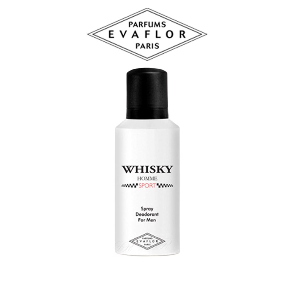 Xịt khử mùi toàn thân nam Evaflor Whisky Sport chính hãng Pháp hương thảo mộc tươi mát cả ngày năng động 150ml