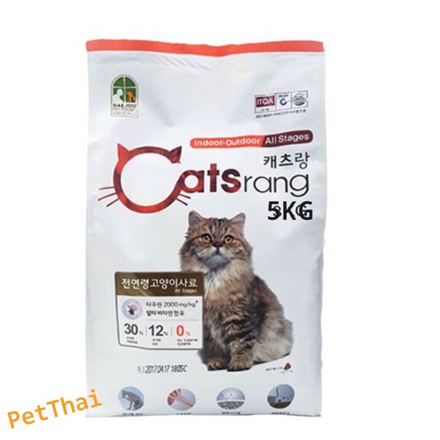 Bao hạt 5kg Catsrang cho mèo