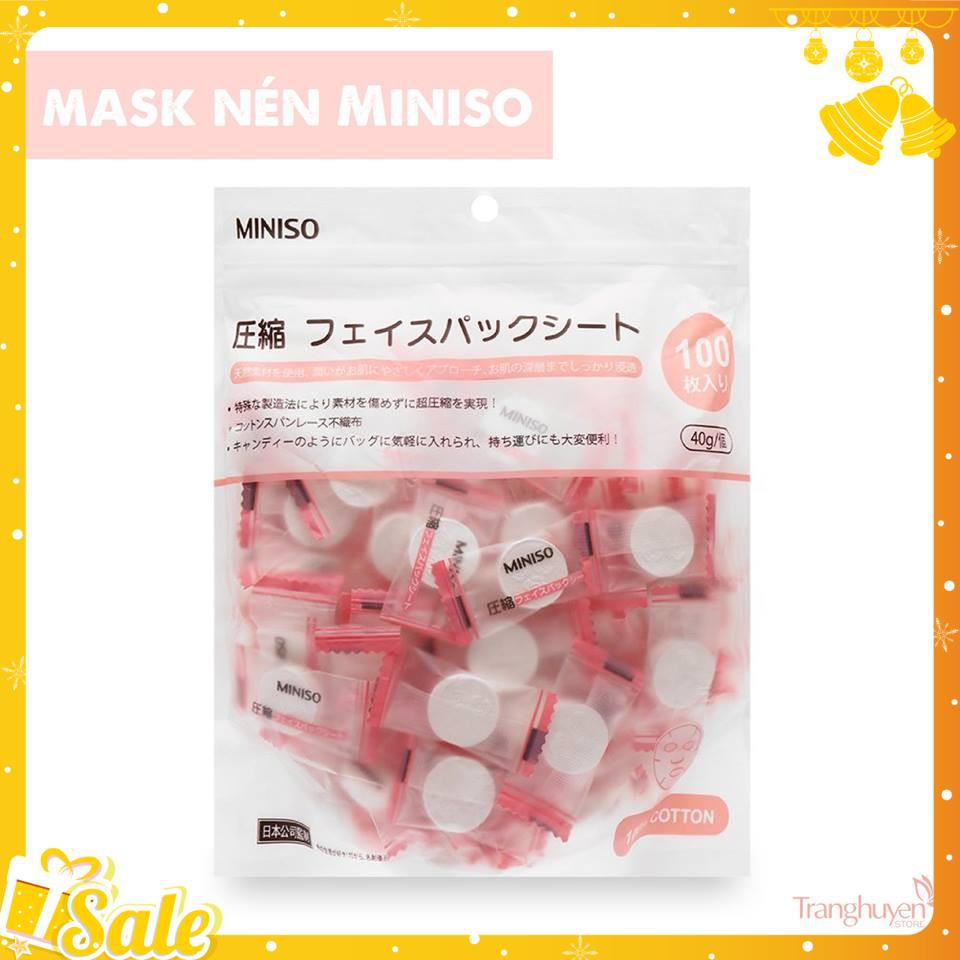 Gói 100 viên mask nén Miniso