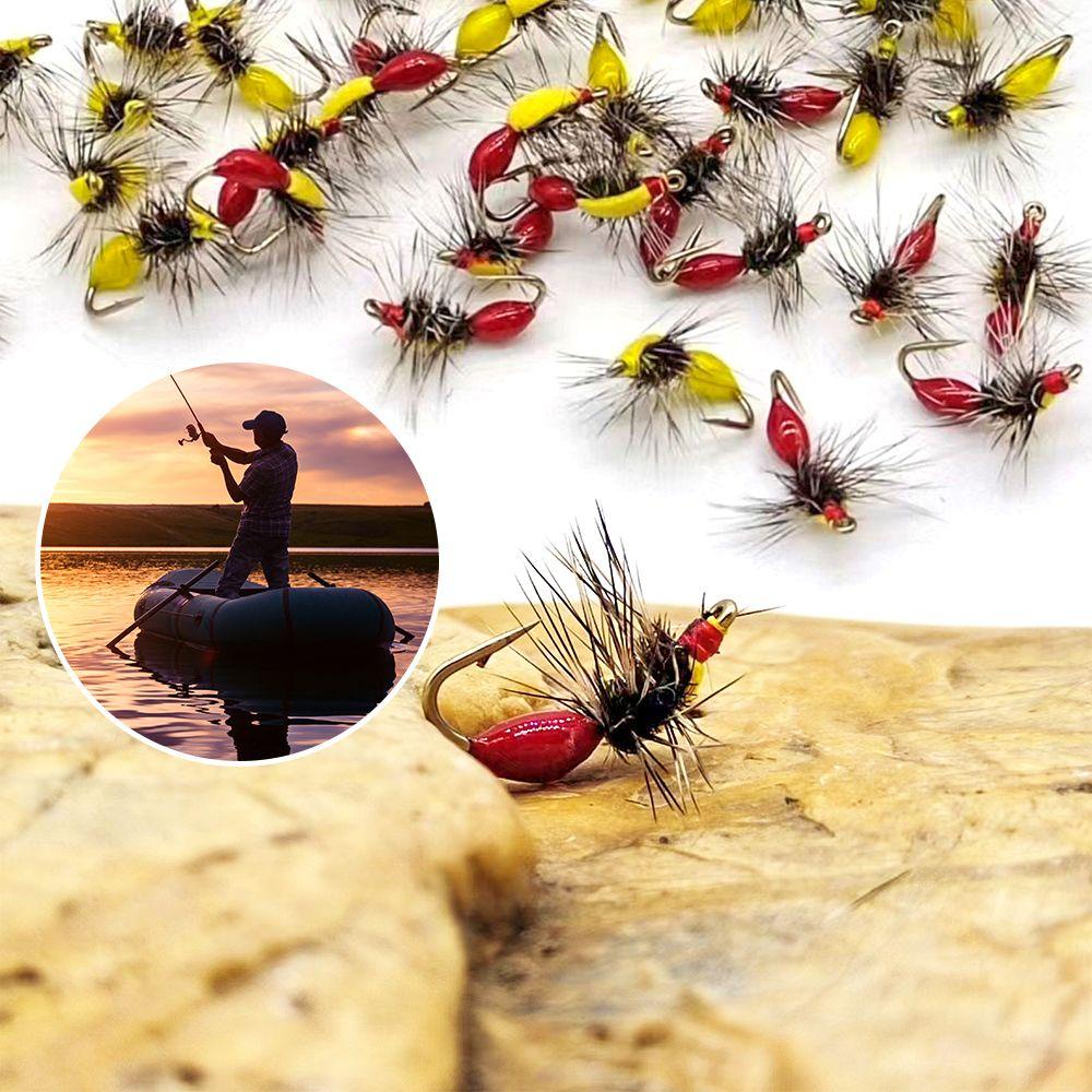 Bộ 5 Con Kiến Nhân Tạo Màu Đỏ 12 Cái ZAIJIE24# 14# 16# Móc Treo Vật Liệu Không Cần Móc Tiện Dụng