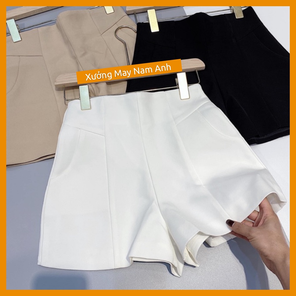 Quần Short Khoá Sau Cạp Cao Tôn Dáng Cho Nữ M175