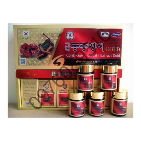 SÂM NHI NGỌC -  Cao Linh Chi Đông Trùng Hạ Thảo 5 Lọ 50g Hàn Quốc