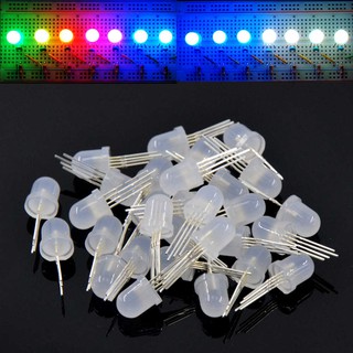 10 HẠT LED MŨ RƠM FULL MÀU  ARGB F5 F8 IC TÍCH HỢP BÊN TRONG HẠT LED