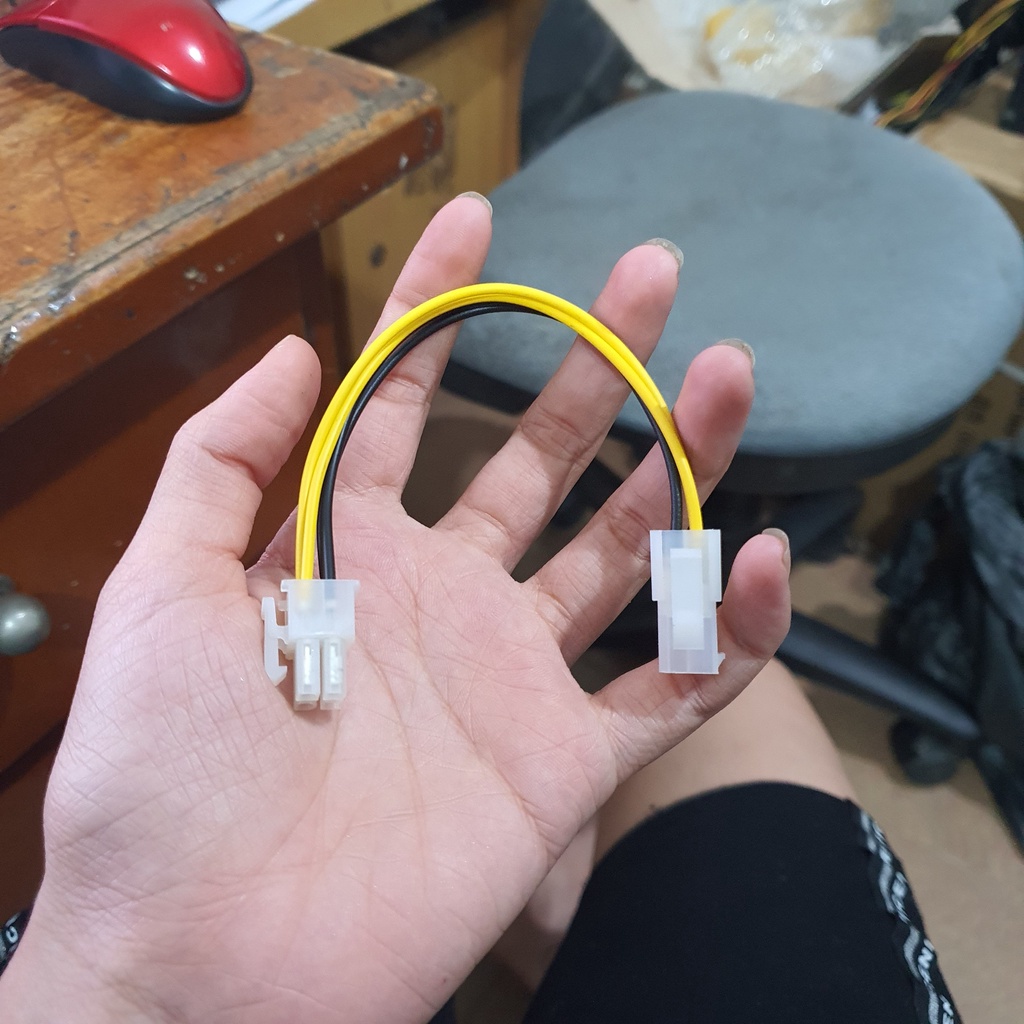 Dây Cáp Kết Nối Nguồn 4 pin CPU đực sang cái