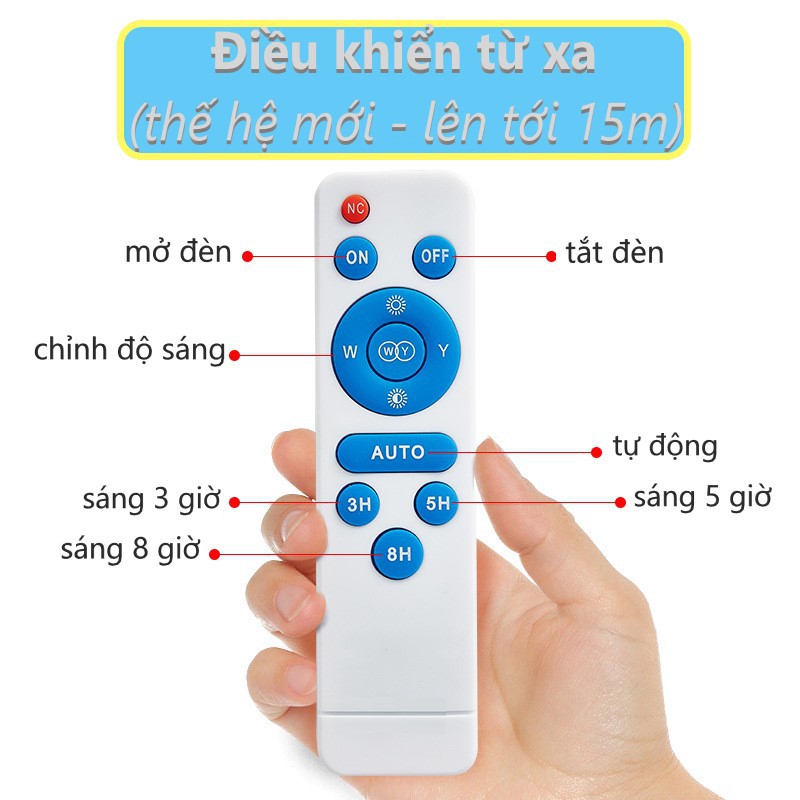 Đèn LED pha 100W năng lượng mặt trời - sử dụng tấm pin NLMT mono 35x45cm (bao đổi trả miễn phí nếu kém hơn loại xài poly