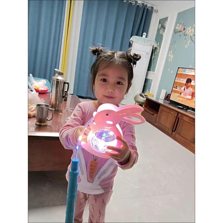 Đèn Lồng Trung thu Hình Con Vật Phát Sáng hạc hồng và thỏ hồng