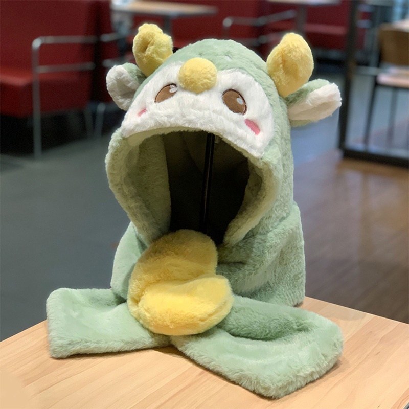 Mũ Trùm Đầu Kèm Khăn Choàng Chống Gió Thời Trang Cho Ba Mẹ Và Bé