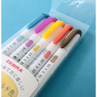 Bộ bút dạ hightlight Zebra Mildliner