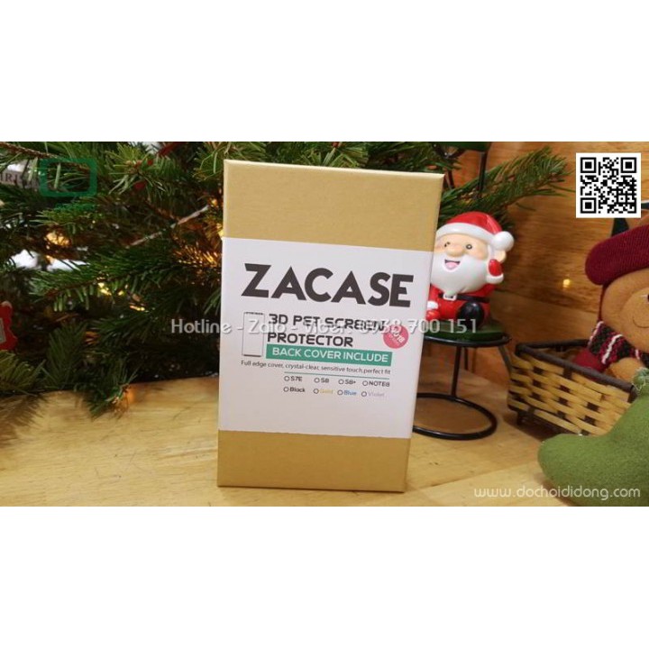 Miếng dán cường lực dẻo Samsung Note 8 Zacase 3D kèm dán sau