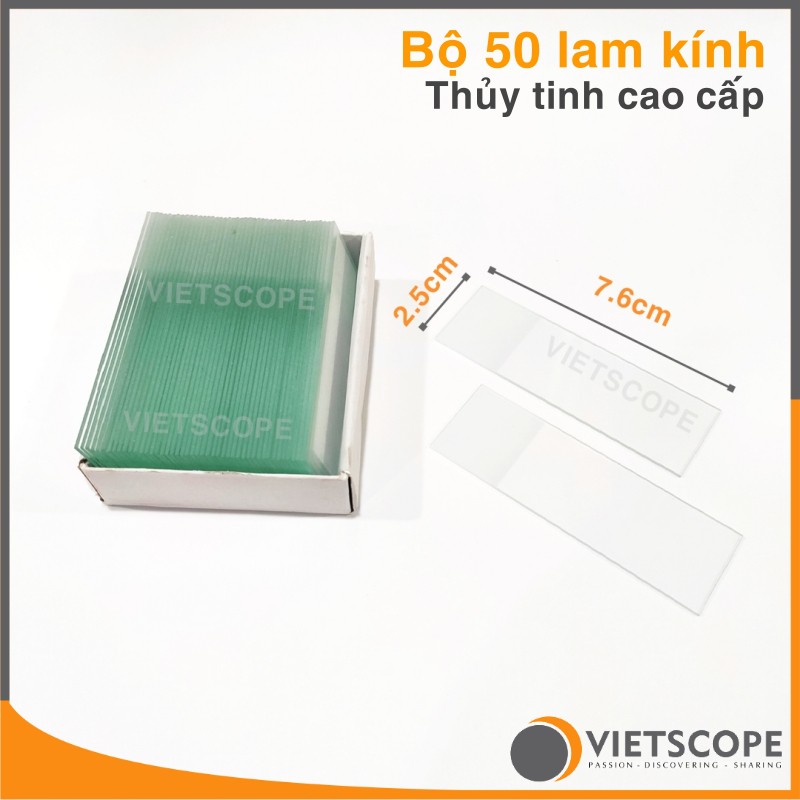 Combo 50 lam kính và 100 lamen thủy tinh dành cho kính hiển vi - Phụ kiện kính hiển vi chất lượng cao