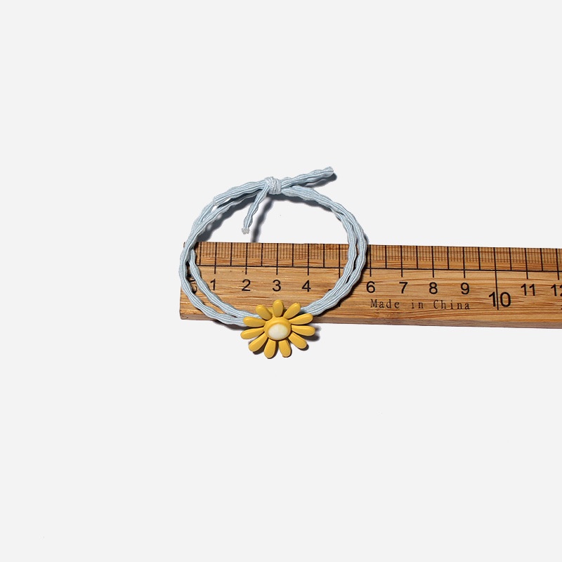 Dây Buộc Tóc Cao Su Co Giãn Họa Tiết Hoa Cúc Nhỏ Dễ Thương Dành Cho Nữ