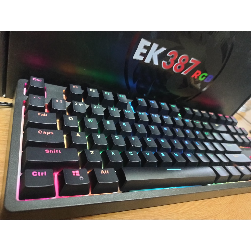 Bàn Phím Cơ Gaming E-DRA EK387 RGB 2022  - Hàng chính hãng E-Dra
