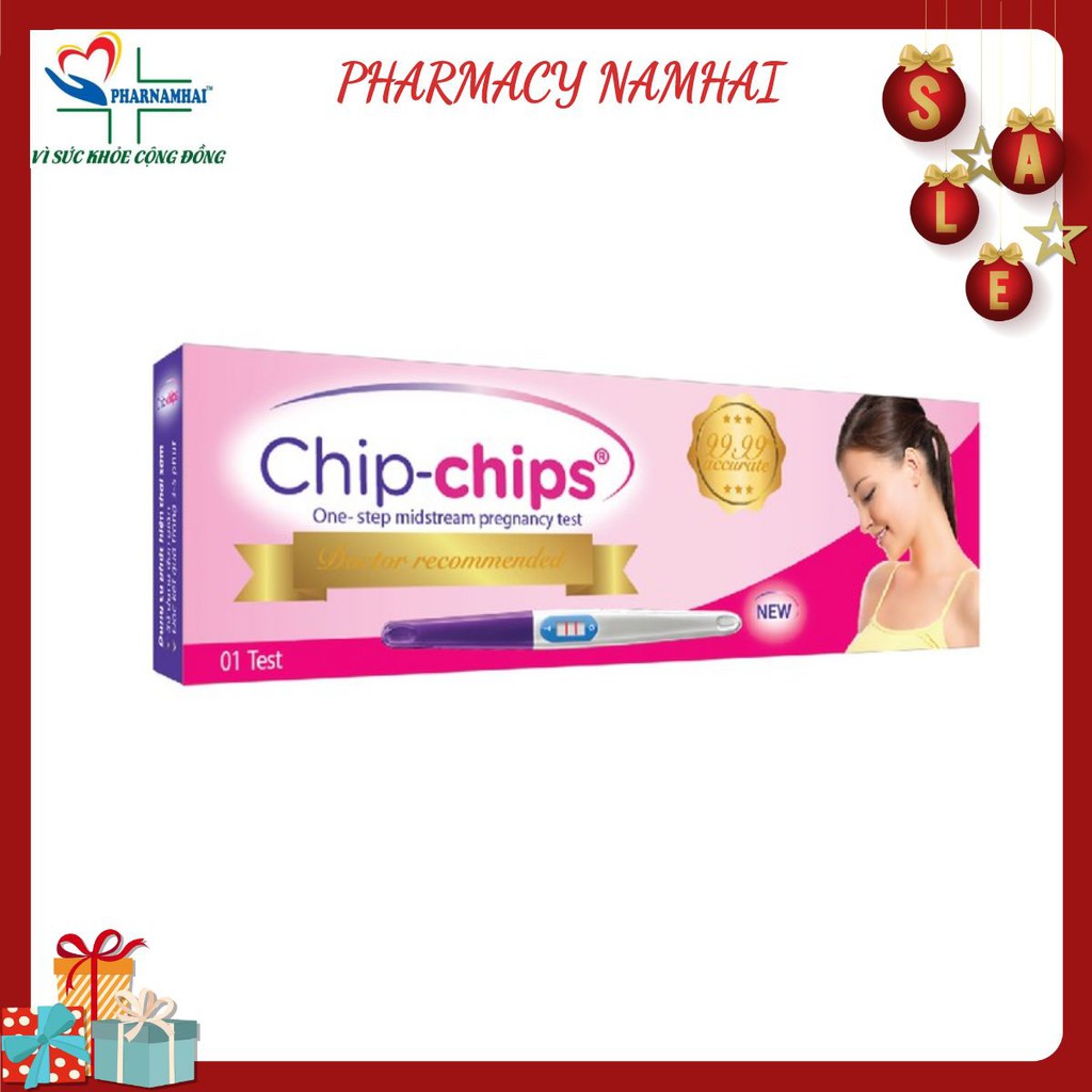 Que thử thai chip chips chính hãng giúp phát hiện thai sớm và chính xác