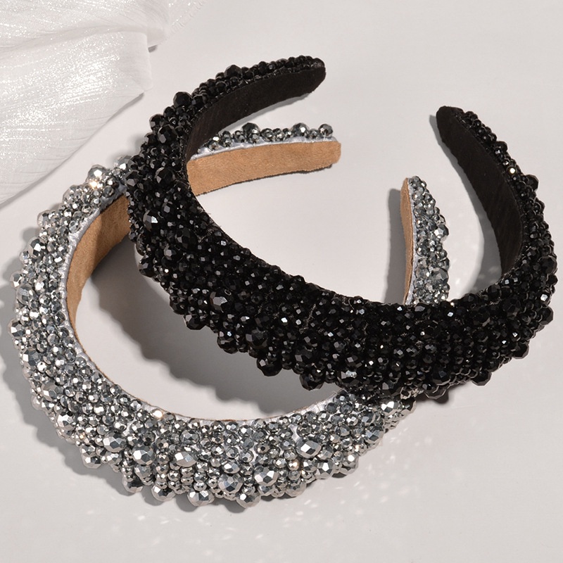 Băng Đô Cài Tóc Đính Đá Nhiều Màu Sắc Lấp Lánh Sang Trọng Cho Cô Dâu