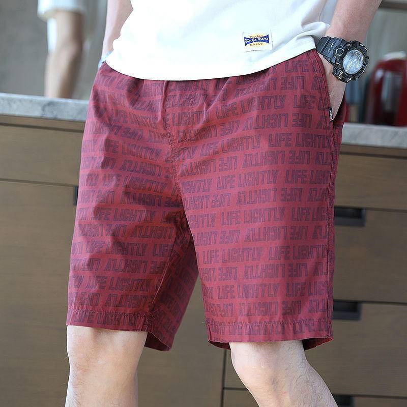 Quần short cotton dáng rộng in họa tiết thời trang mùa hè cho nam