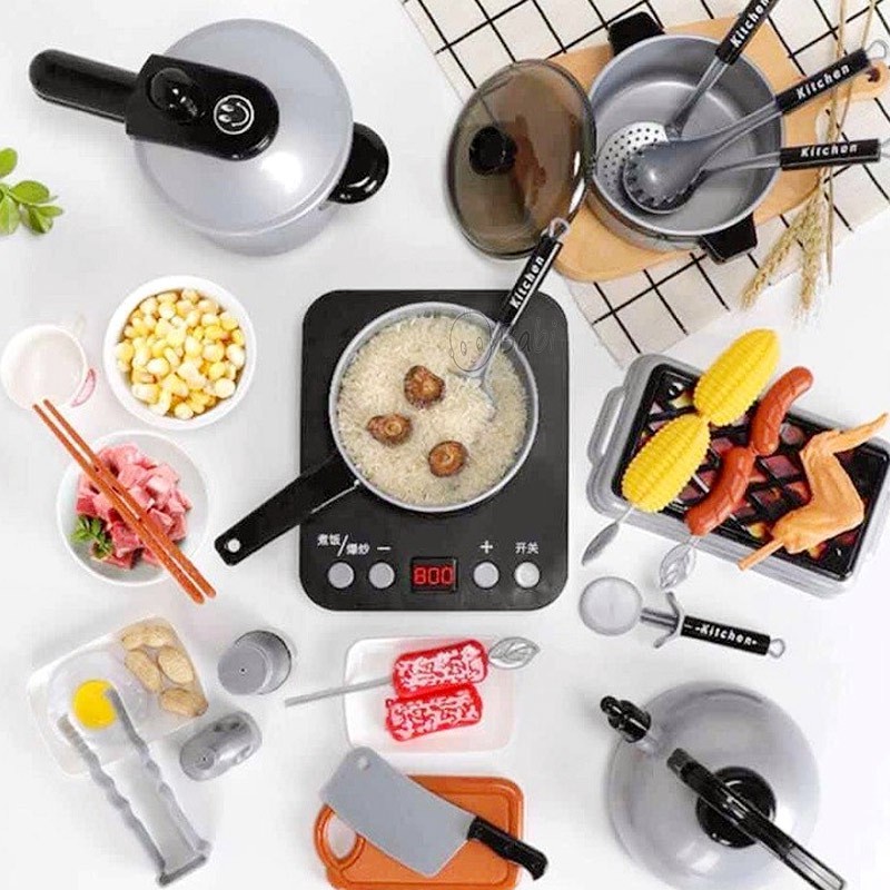 Bộ đồ chơi nấu ăn KITCHEN 36 món loại lớn, bộ đồ chơi nhà bếp cho bé, trò chơi giải trí nấu ăn, đồ chơi cho bé nhiều mẫu