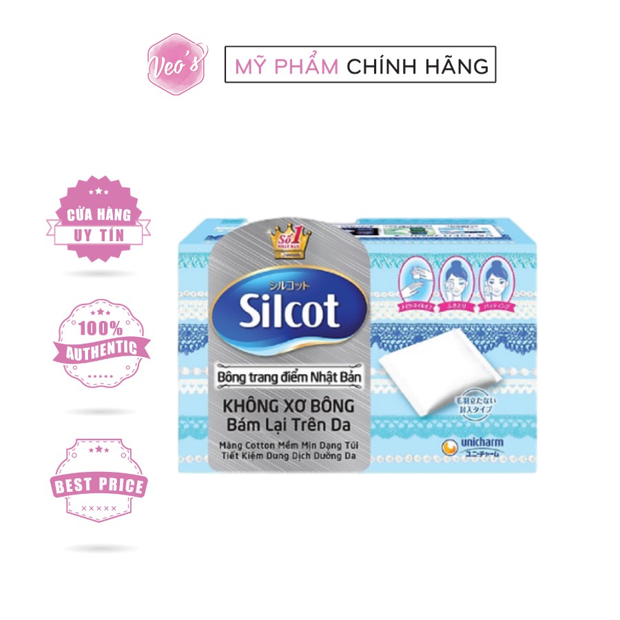 Bông trang điểm Silcot Nhật Bản