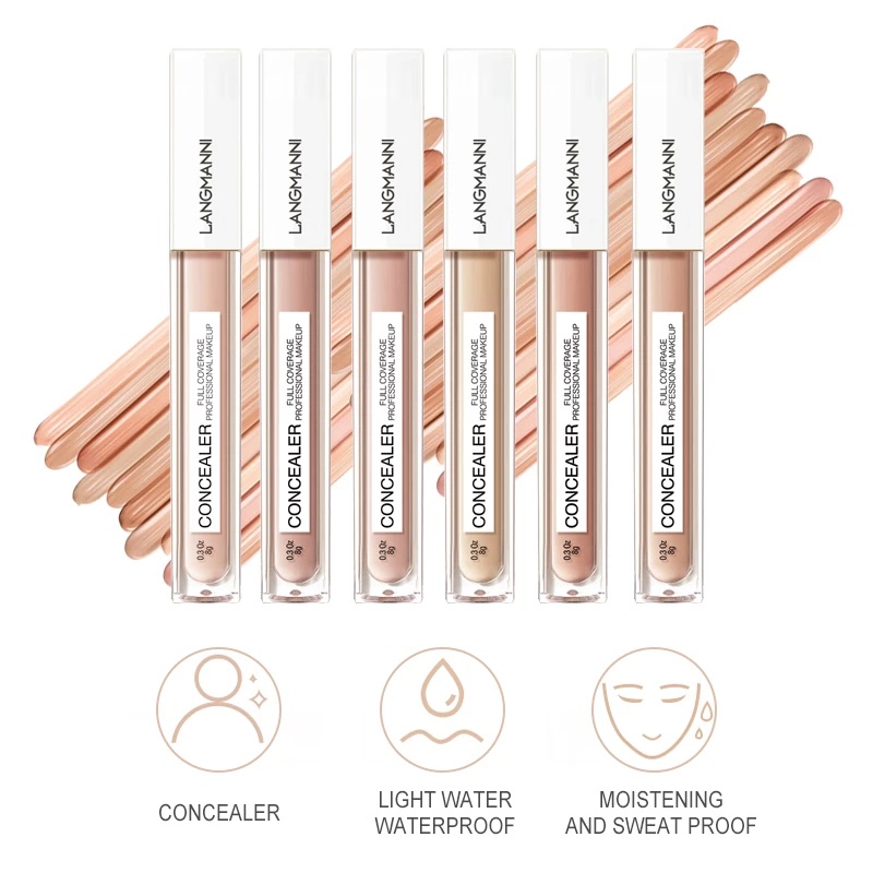 Kem Che Khuyết Điểm Langmanni Kiềm Dầu Lâu Trôi Che Phủ Lỗ Chân Lông