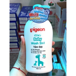 Sữa tắm gội 2in1 pigeon 700ml