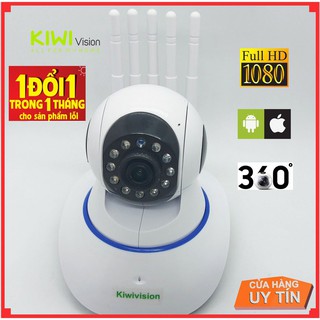 Camera wifi IP Kiwivision Full HD quay 360 đàm thoại 2 chiều giám sát an ninh ngày đêm