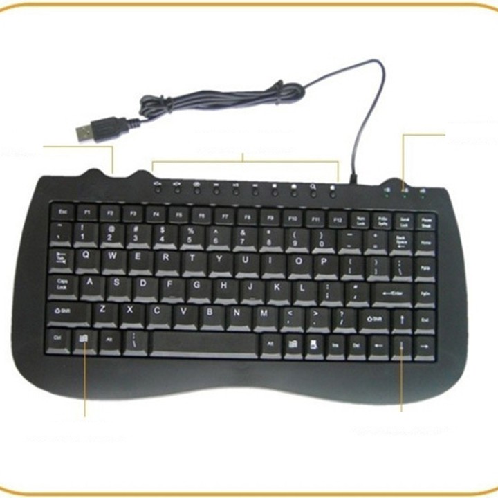 Bàn phím mini cao cấp K-1000 keyboard M1000 IBM có dây nhỏ gọn dùng cho máy tính pc laptop  youngcityshop 30.000