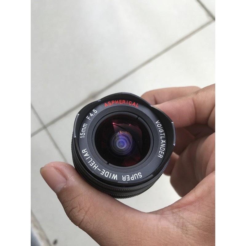 ống kính máy ảnh voigtlander 15 f4.5 kèm view rời