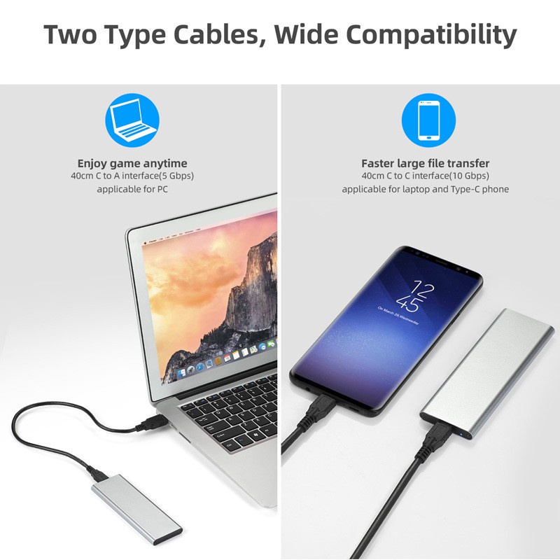 NVME hard disk enclosure Ổ Cứng Ssd M2 Nvme And Ngff Cổng Usb 3.0 Tiêu Chuẩn | BigBuy360 - bigbuy360.vn