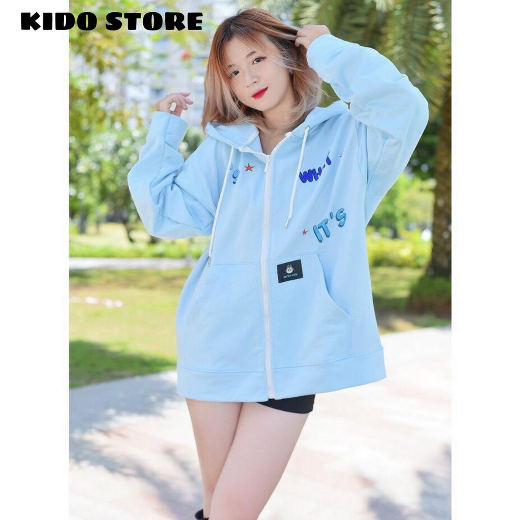 Áo khoác hoodie nỉ nam nữ form rộng thiết kế mới lạ độc đáo phong cách hàn tpc  của gkm_fashion