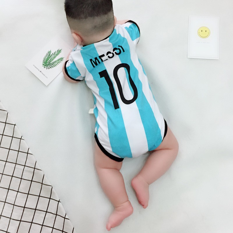 Áo liền quần ngắn tay in họa tiết đa dạng cho bé sơ sinh