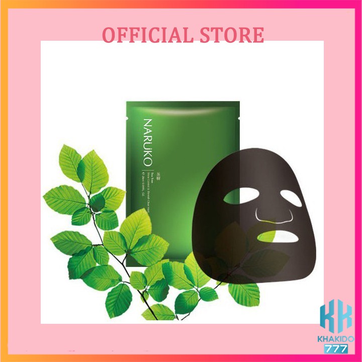 Mặt Nạ Naruko tràm trà kiểm soát dầu và mụn Naruko Tea Tree 26ml (Bản Đài)