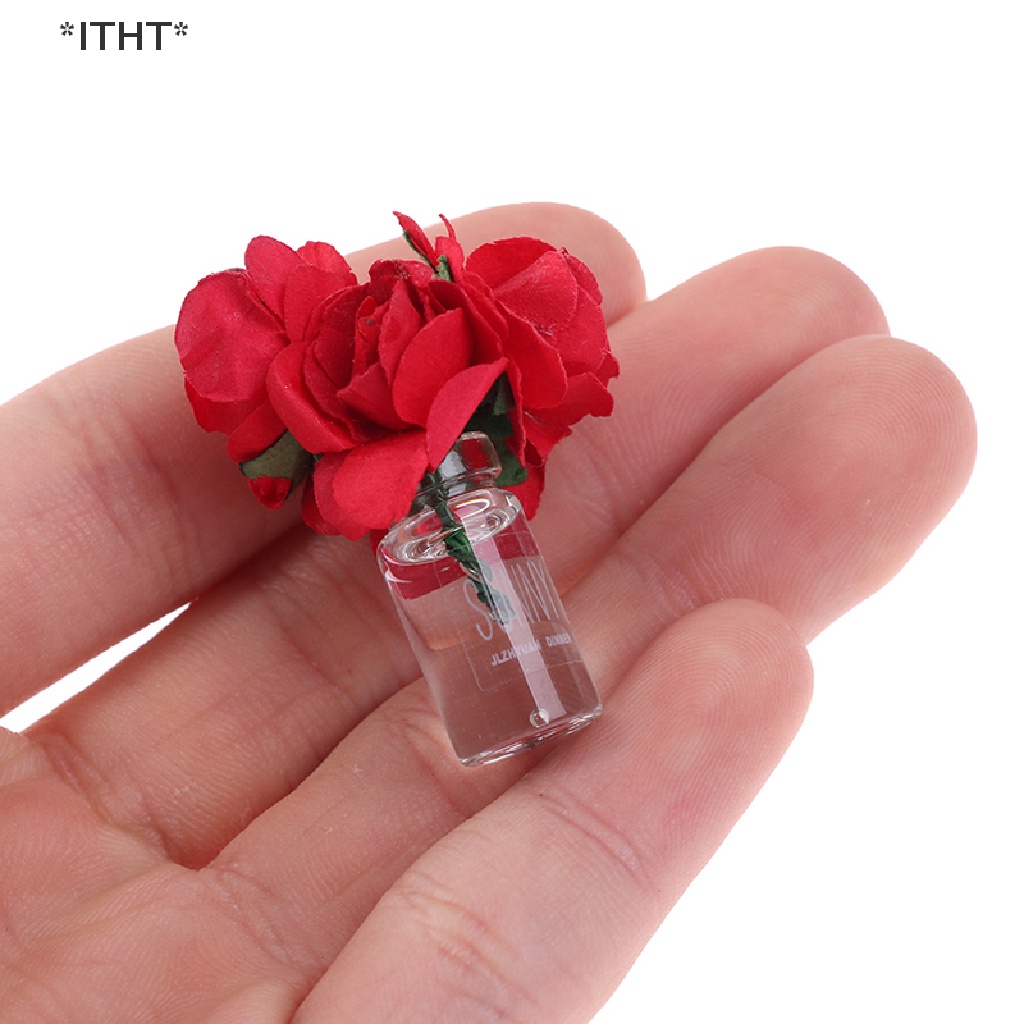 Chậu Kính Trồng Cây Mini Tỉ Lệ 1 / 12 Trang Trí Nhà Búp Bê