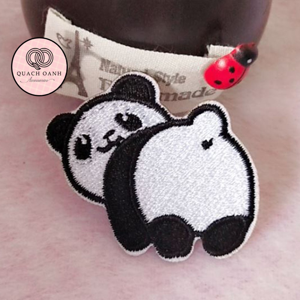 Sticker nhãn dán vải thêu hình động vật nhỏ dễ thương trang trí sổ, vở, mũ bảo hiểm - ST19